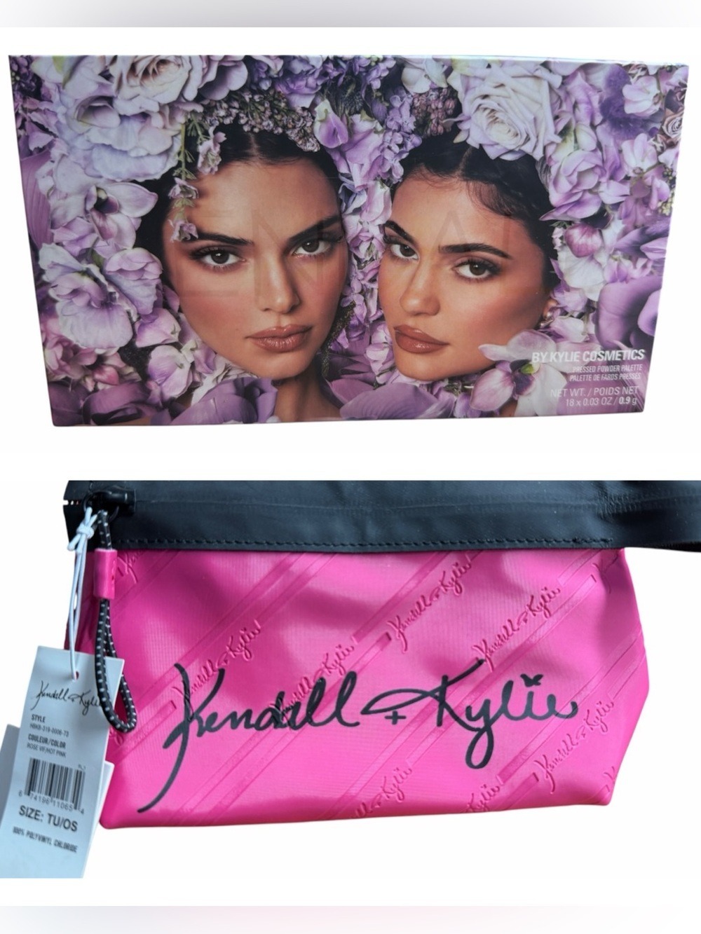 Kendall X Kylie Collection pressed Powder Palette& Makeup Bag